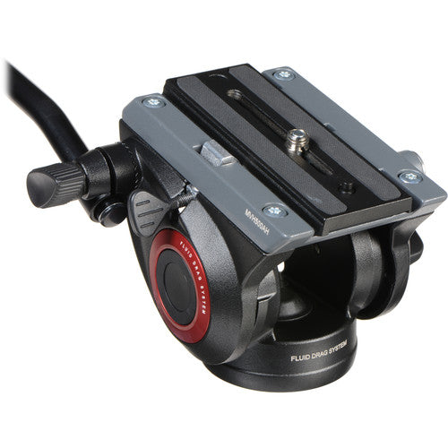 Cabezal de vídeo fluido Manfrotto con base plana - MVH500AH