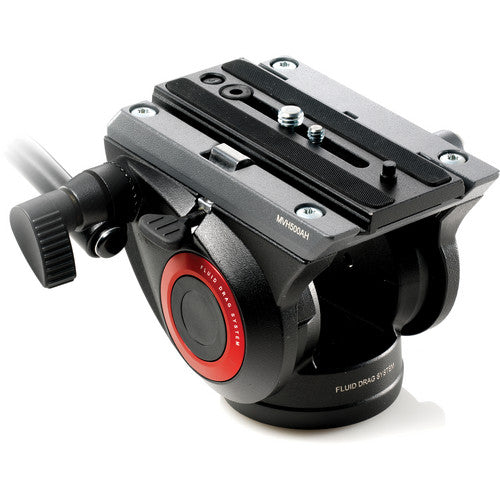 Cabezal de vídeo fluido Manfrotto con base plana - MVH500AH