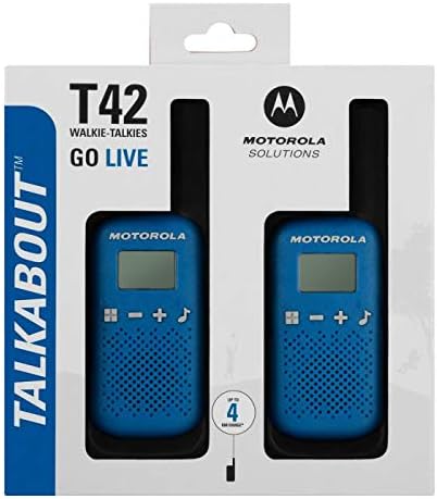 Motorola Talkabout T42 2-Way Walkie Talkie Portable Radio’s x 2 | Blue