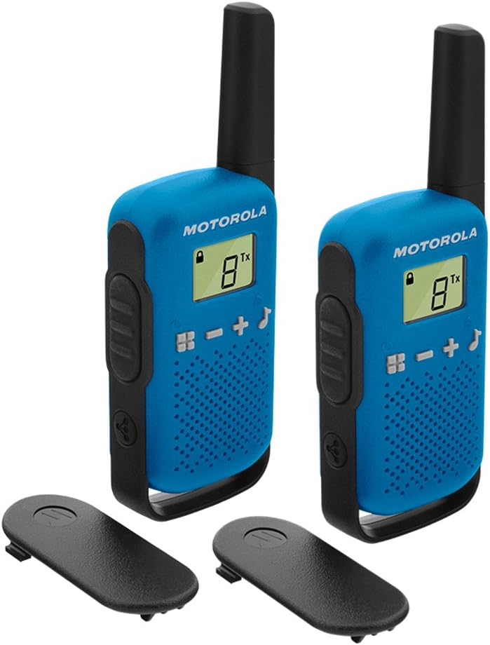 Motorola Talkabout T42 2-Way Walkie Talkie Portable Radio’s x 2 | Blue