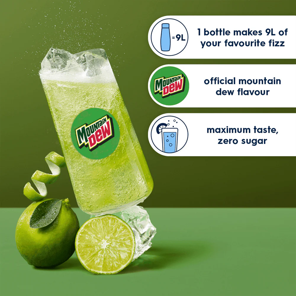 SodaStream Diet MTN DEW Zero Sugar Syrup Mix 440ml