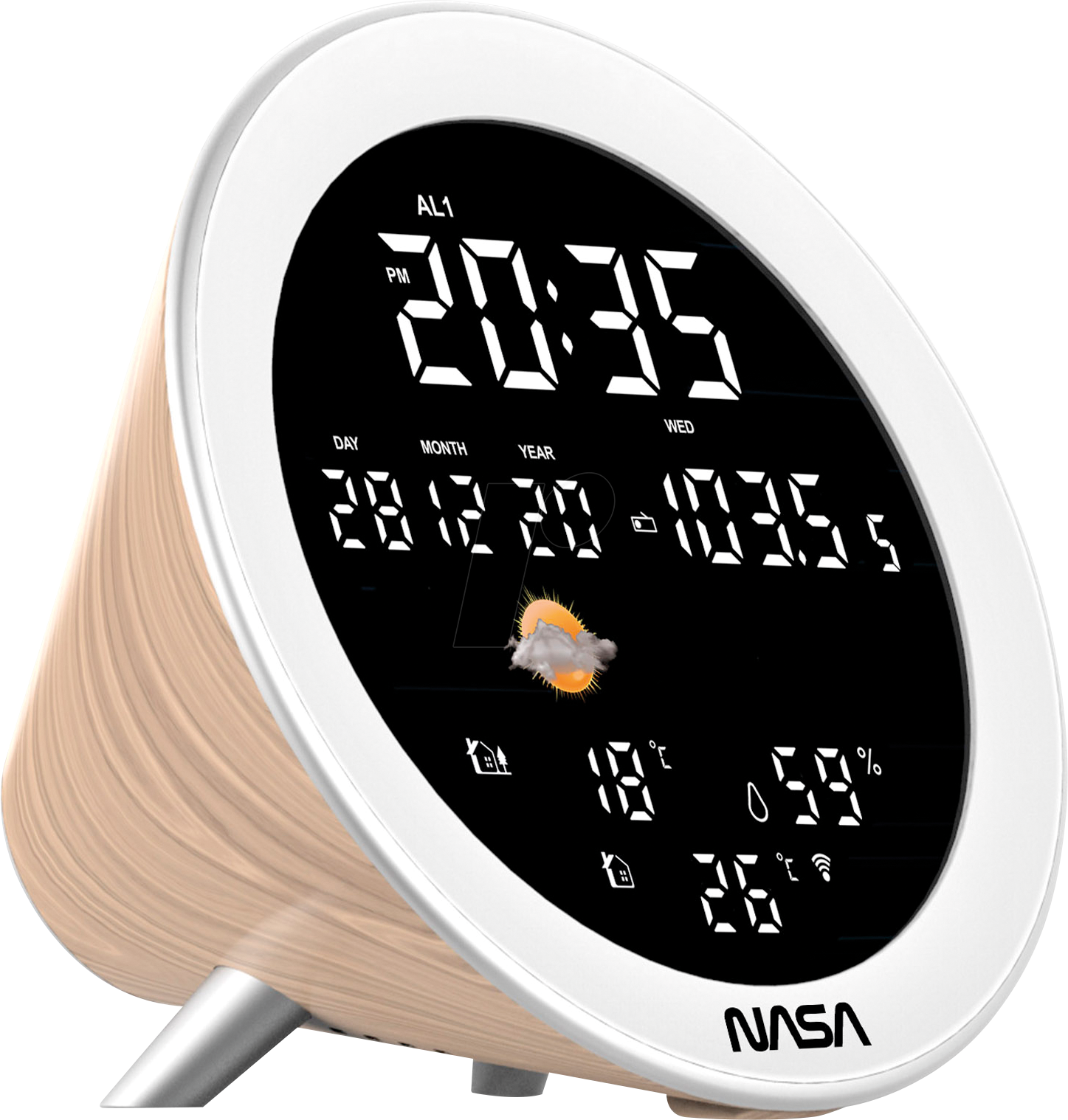 NASA Weather Station With 3 Outdoor Sensors and Bluetooth Speaker - WSP1700WD