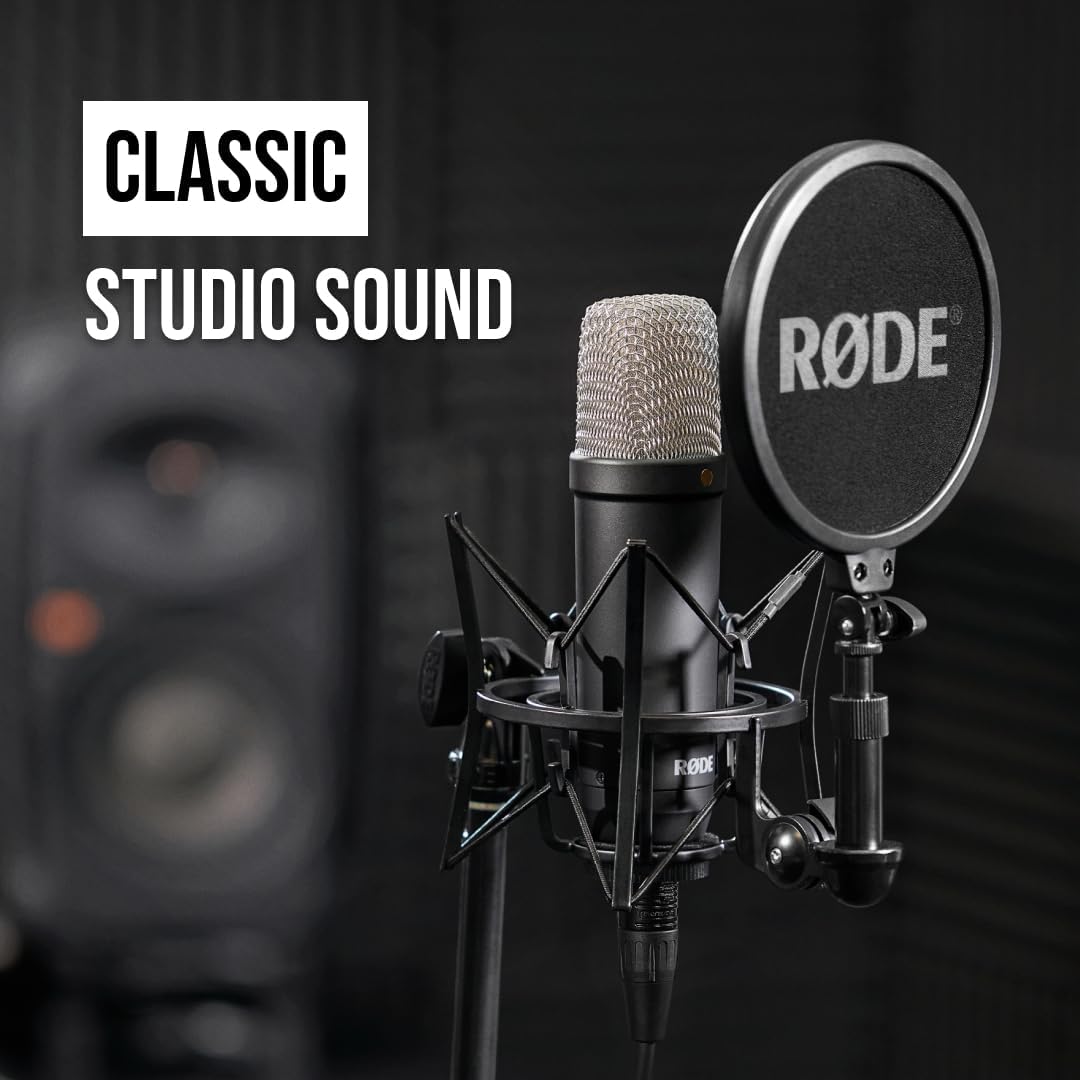 Rode NT1 Signature Series Condenser Microphone, Black - NT1SIGNATUREBLACK