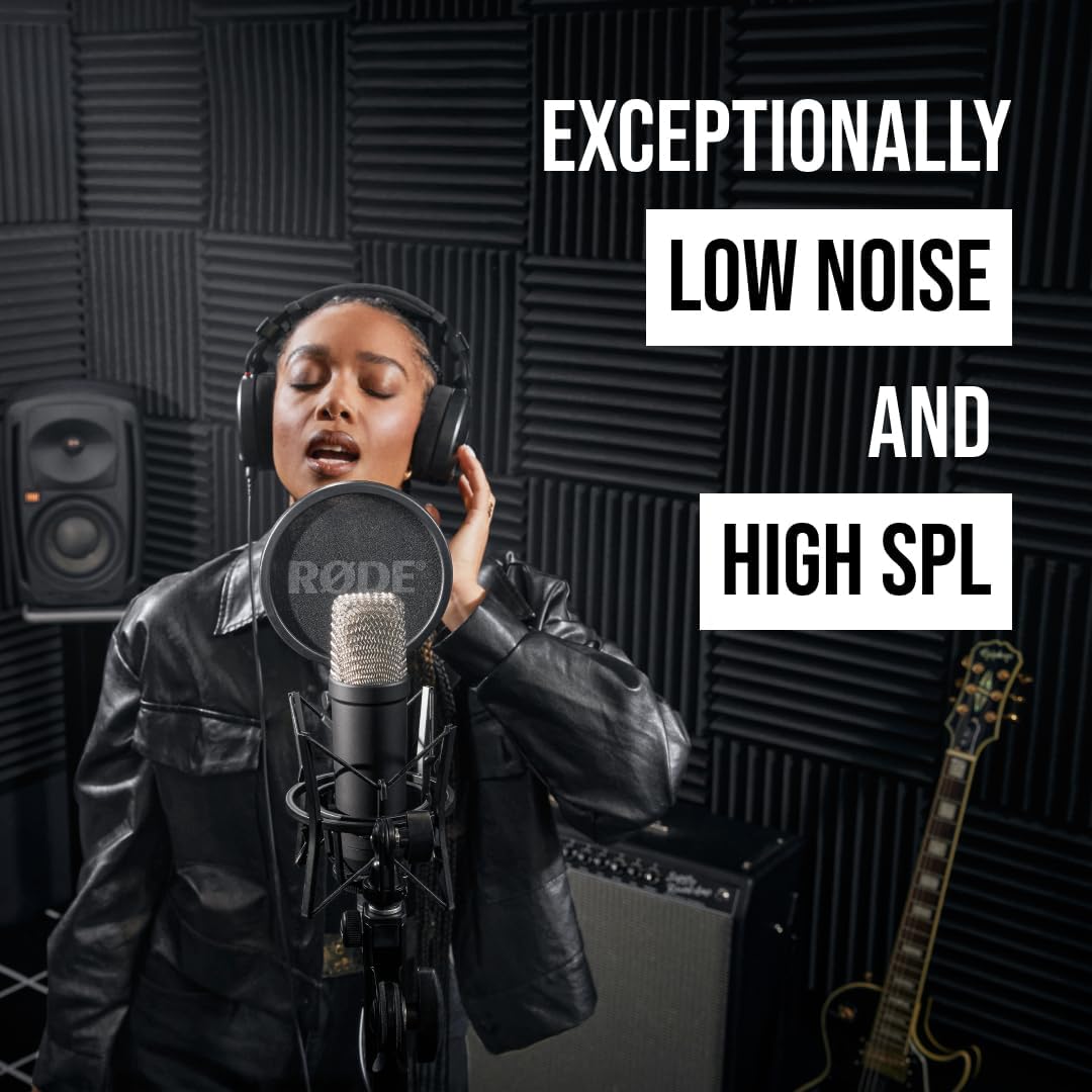 Rode NT1 Signature Series Condenser Microphone, Black - NT1SIGNATUREBLACK