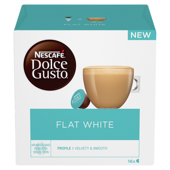 Nescafe Dolce Gusto Flat White Coffee Pods x 16
