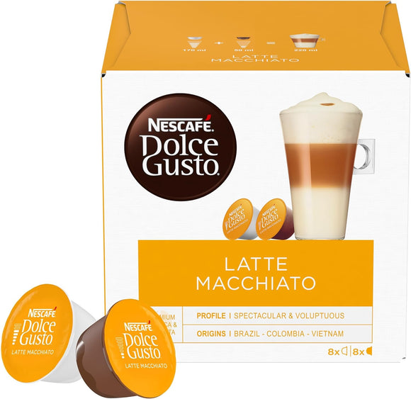 Nescafe Dolce Gusto Latte Macchiato Coffee 16 Capsules