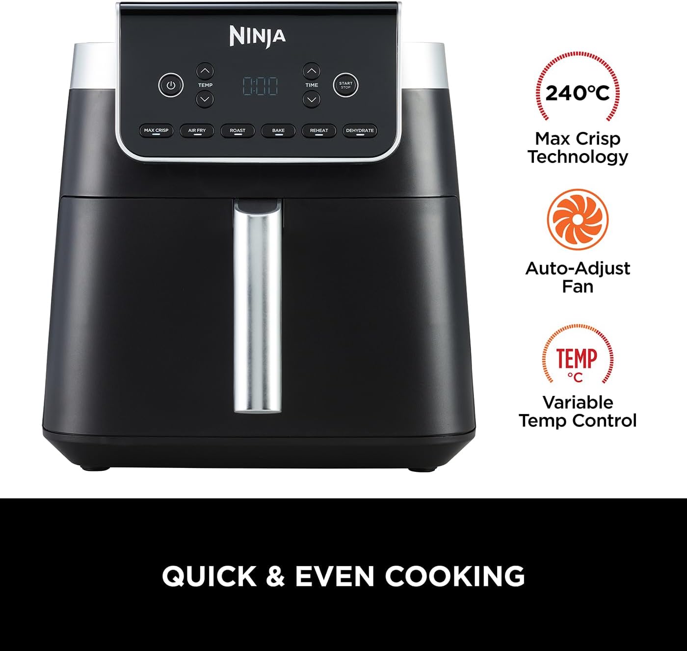 Ninja Air Fryer MAX PRO 6.2L | AF180UK