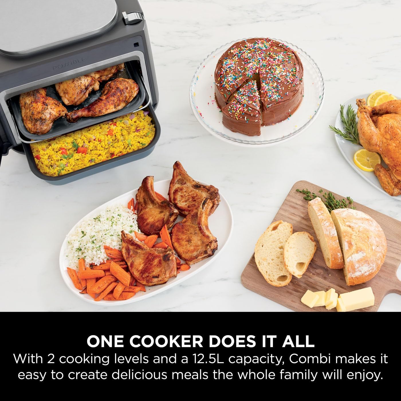 Ninja Combi 12-in-1 Multi-Cooker, Oven & Air Fryer - SFP700UK