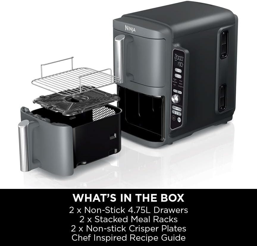 Freidora de aire Ninja Double Stack XL de 9,5 l | SL400UK