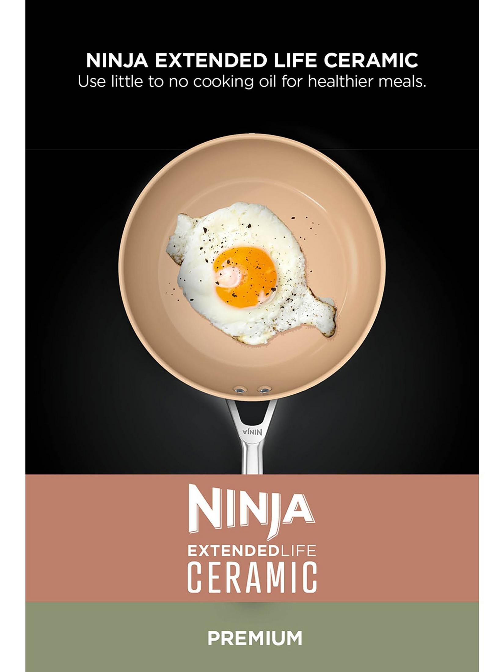 Ninja Extended Life Ceramic 5-Piece Frying Pan & Saucepan Set | CW95000UK
