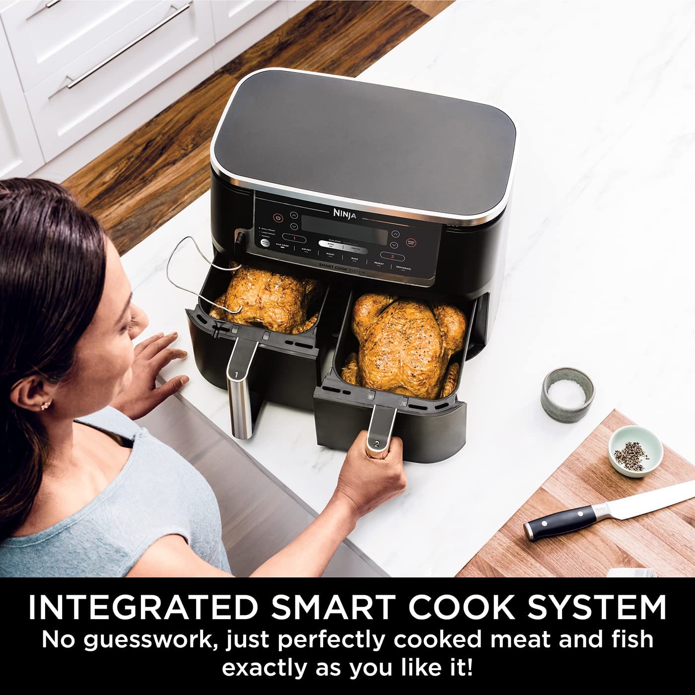 Ninja Foodi MAX Dual Zone Air Fryer with Smart Cook System