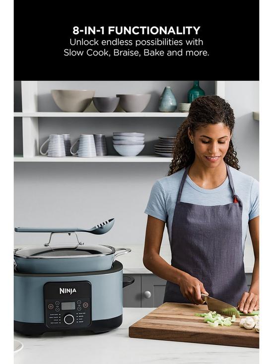 Ninja Foodi Possible Cooker 8-in-1 Slow Cooker | Sea Salt Grey - MC1001UK