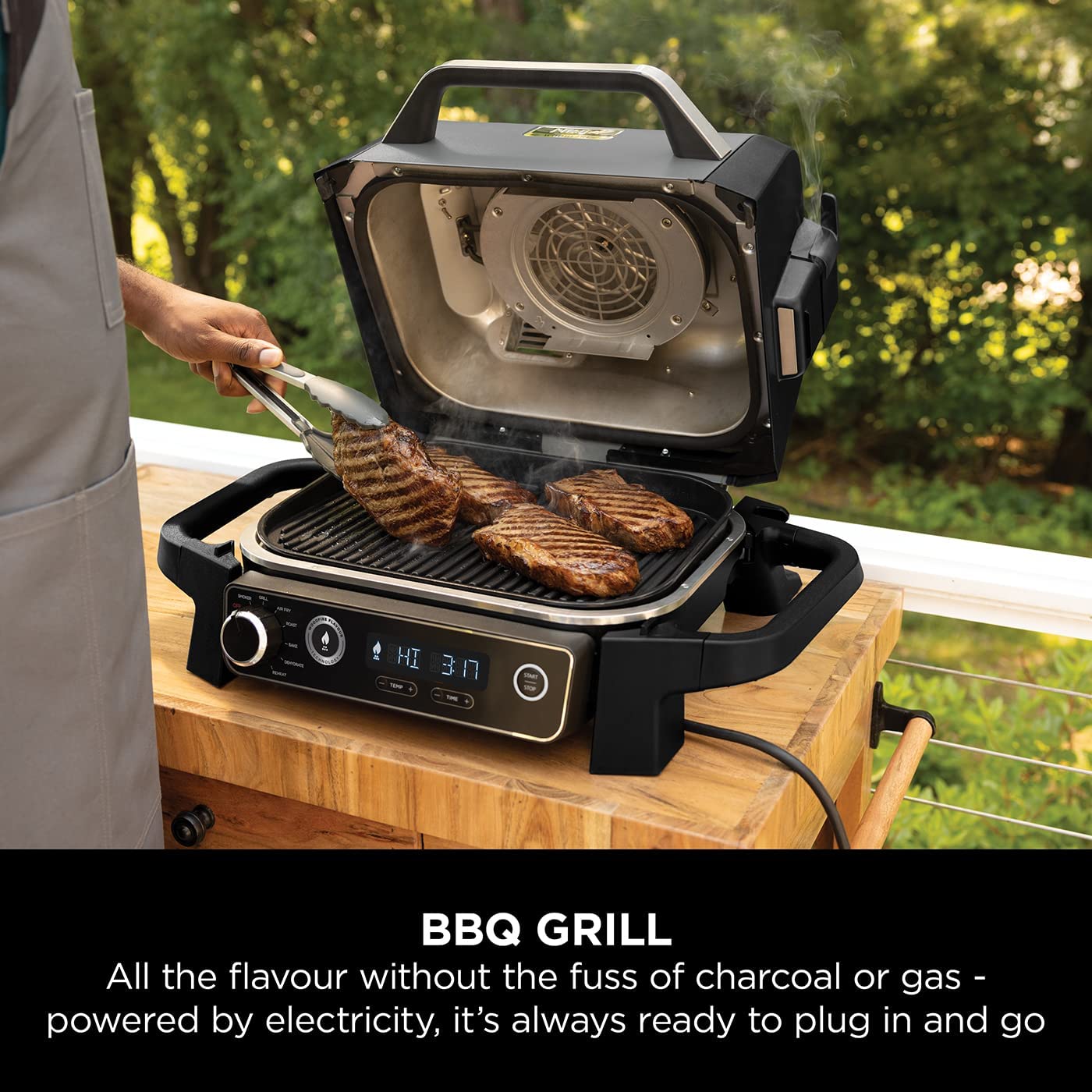 Ninja Woodfire Electric BBQ Grill & Smoker - OG701UK