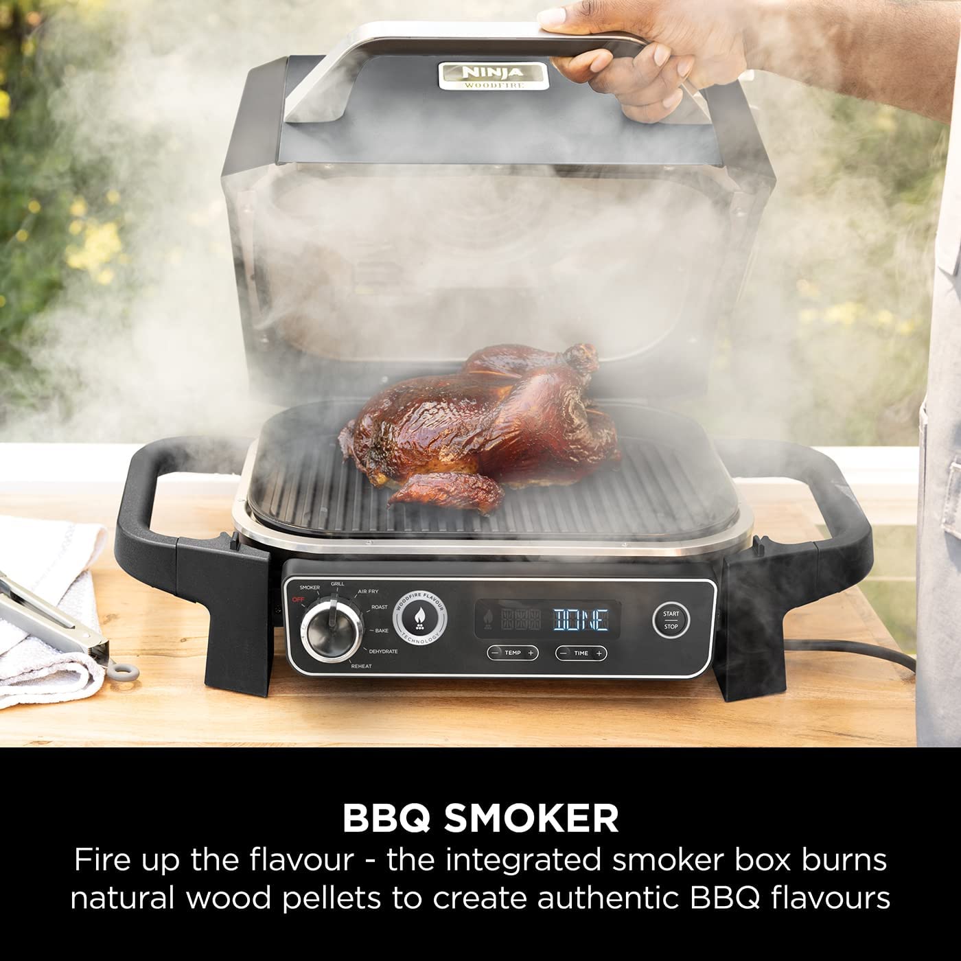 Ninja Woodfire Electric BBQ Grill & Smoker - OG701UK