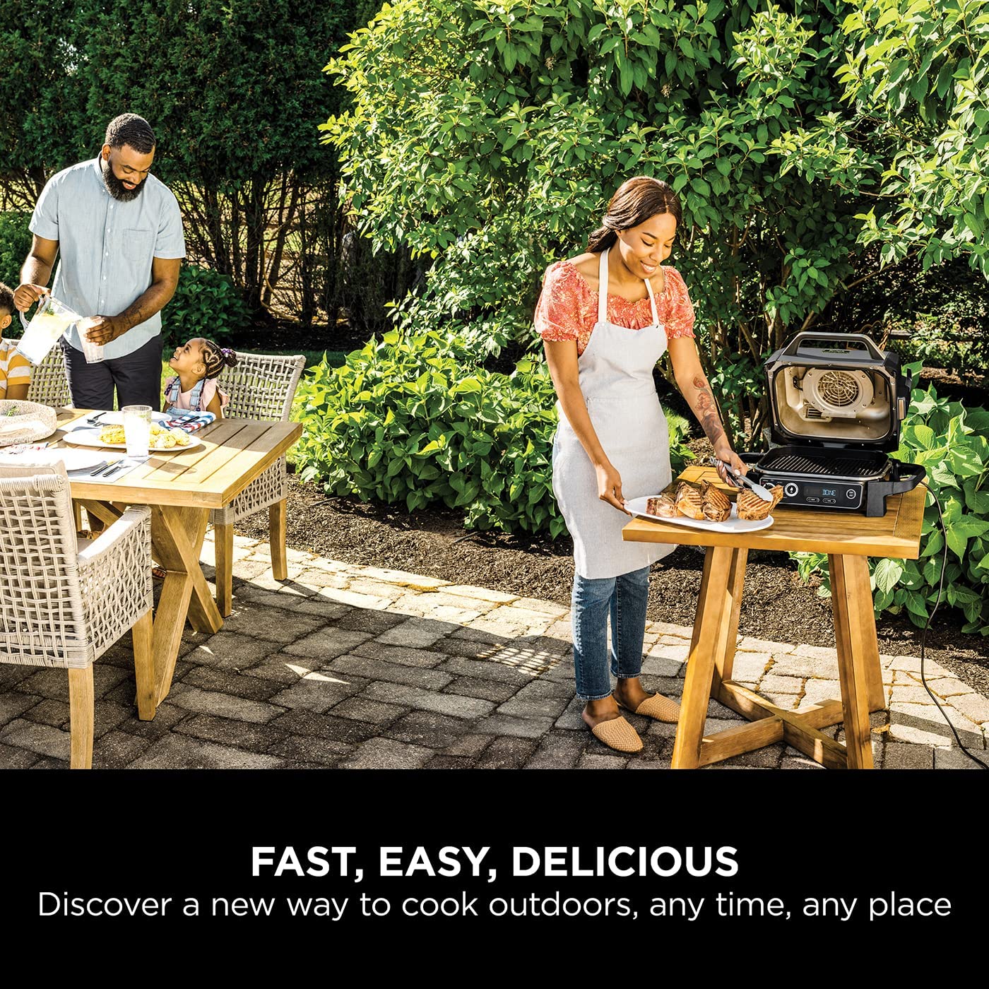 Ninja Woodfire Electric BBQ Grill & Smoker - OG701UK