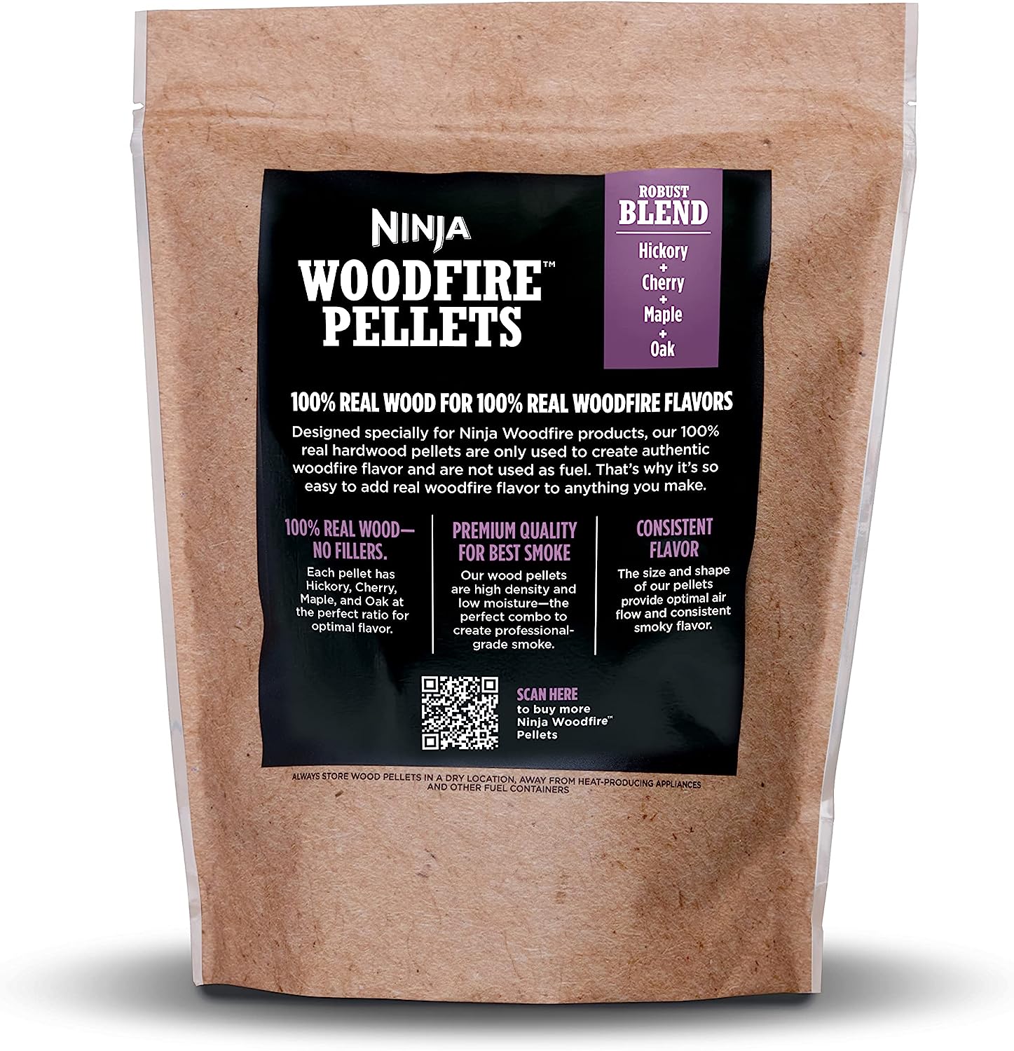 Ninja Woodfire Pellets Robust Blend 2lb Bag - XSKOGRBLPL2UK