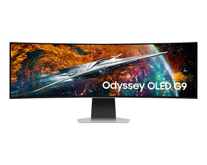 Samsung computer monitor 124.5 cm (49") 5120 x 1440 pixels DQHD OLED Silver | LS49CG954SU