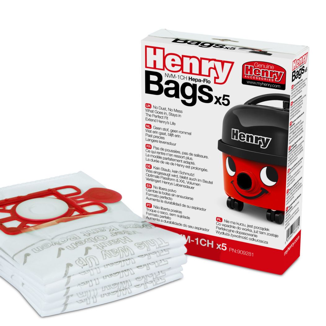 Numatic NVM-1CH 3 Layer Hepaflo Filter Dustbag (Pack of 5) - 907076