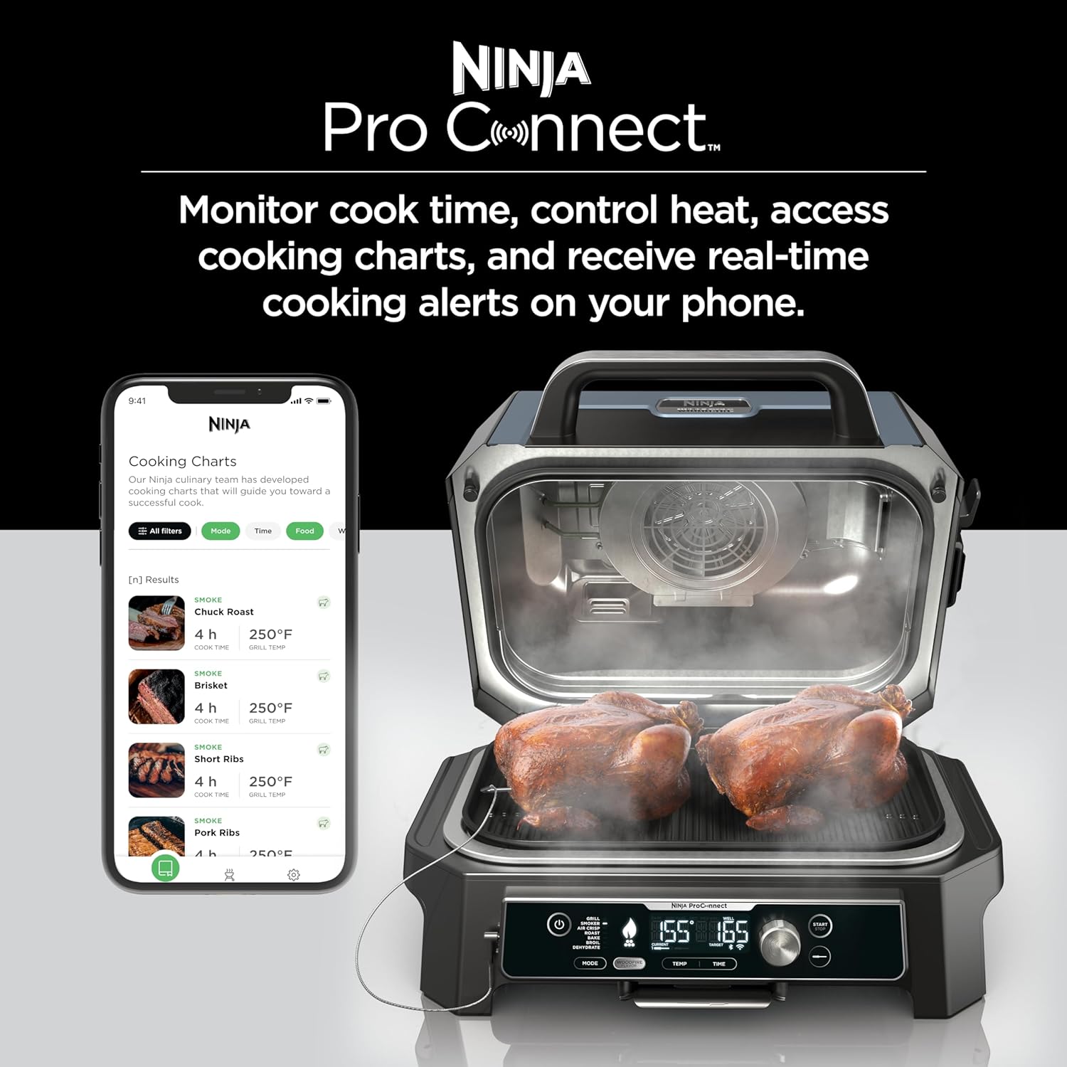 Ninja Woodfire ProConnect XL Outdoor Grill & Smoker - OG901UK