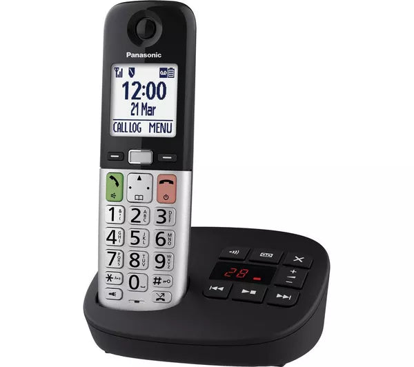 Panasonic KX-TGU430EB Cordless Phone - Silver & Black