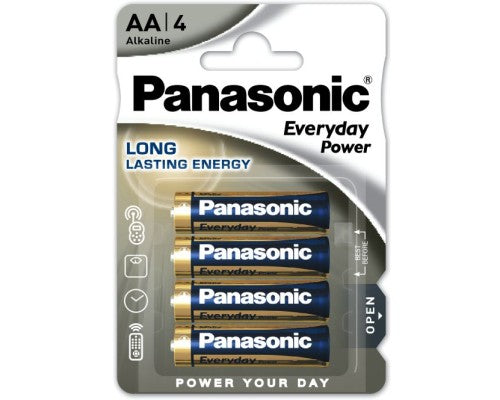 Pilas alcalinas Panasonic Everyday Power tamaño AA | Paquete de 4