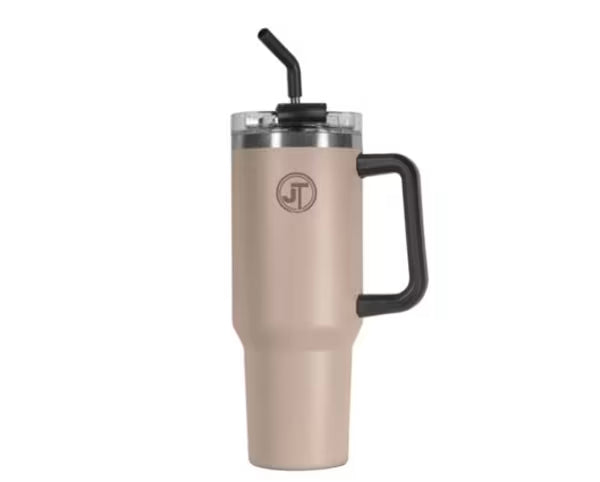 JTL Grey 40 Oz Double Wall Vacuum Mug With Side Handle