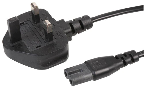 PRO-ELEC UK Mains Plug to C7 Lead 2m - PEL00811