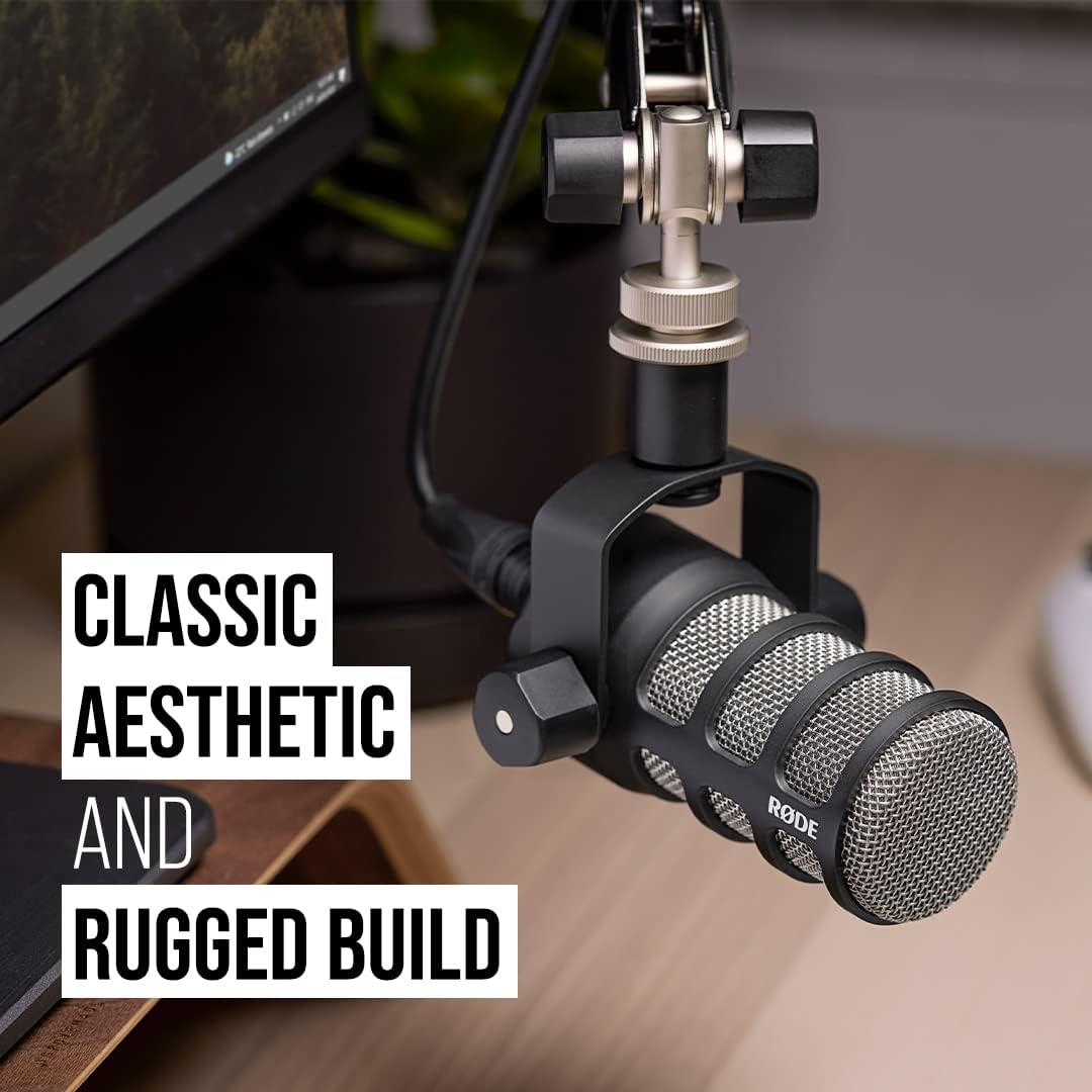 Rode PodMic Cardioid Dynamic Broadcast Microphone, Black - RODEPODMIC