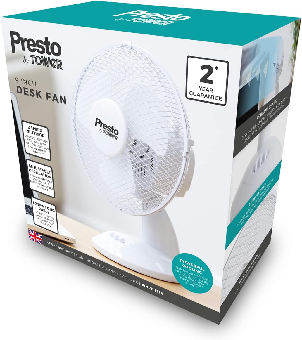 Ventilador de escritorio Tower Presto de 9