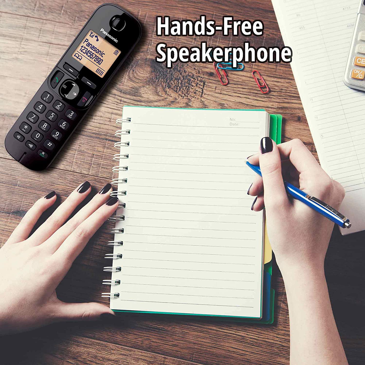 Teléfono digital inalámbrico cuádruple Panasonic con contestador automático - KXTGC224