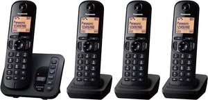 Panasonic Quad Cordless Digital Phone With Answering Machine - KXTGC224