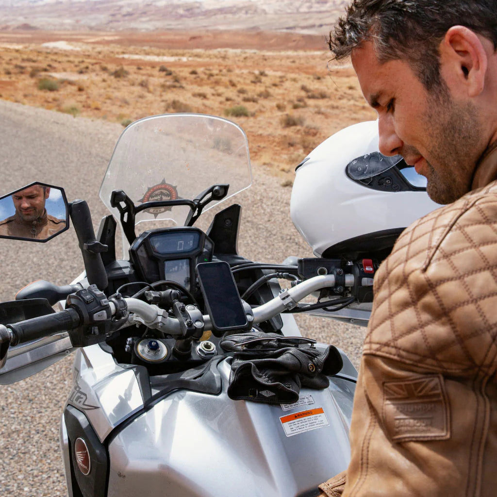 Soporte para teléfono inteligente con barra para motocicleta Peak Design Mobile 