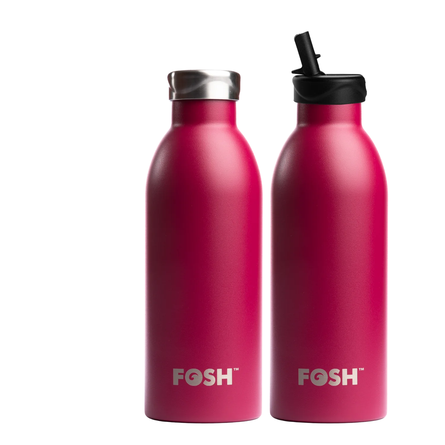 Botella reutilizable térmica Fosh Vital 2.0 de 500 ml, color granada