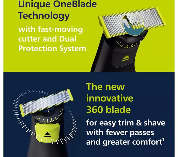 Philips OneBlade Pro 360 Wet & Dry Shaver - QP6542/15