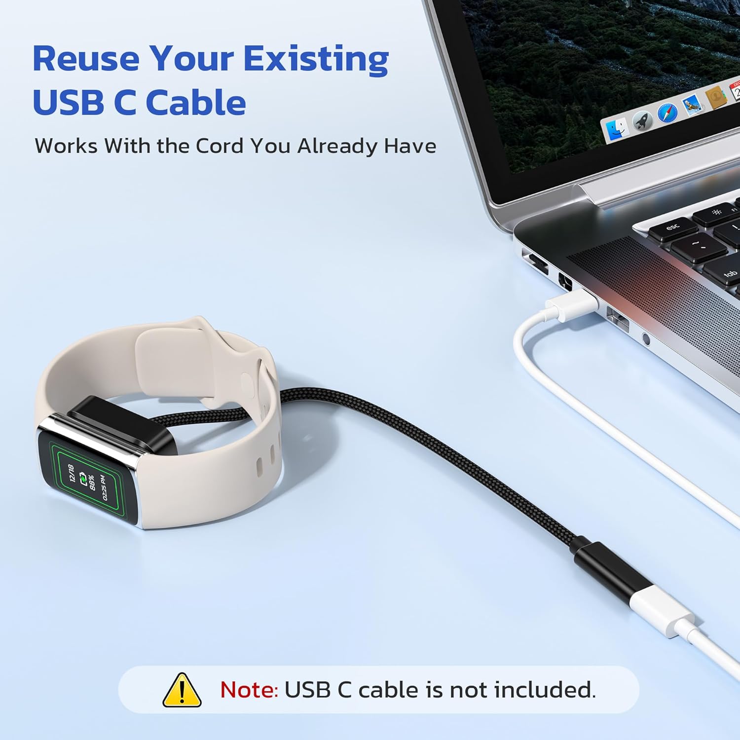 Ruxely Charger for Fitbit