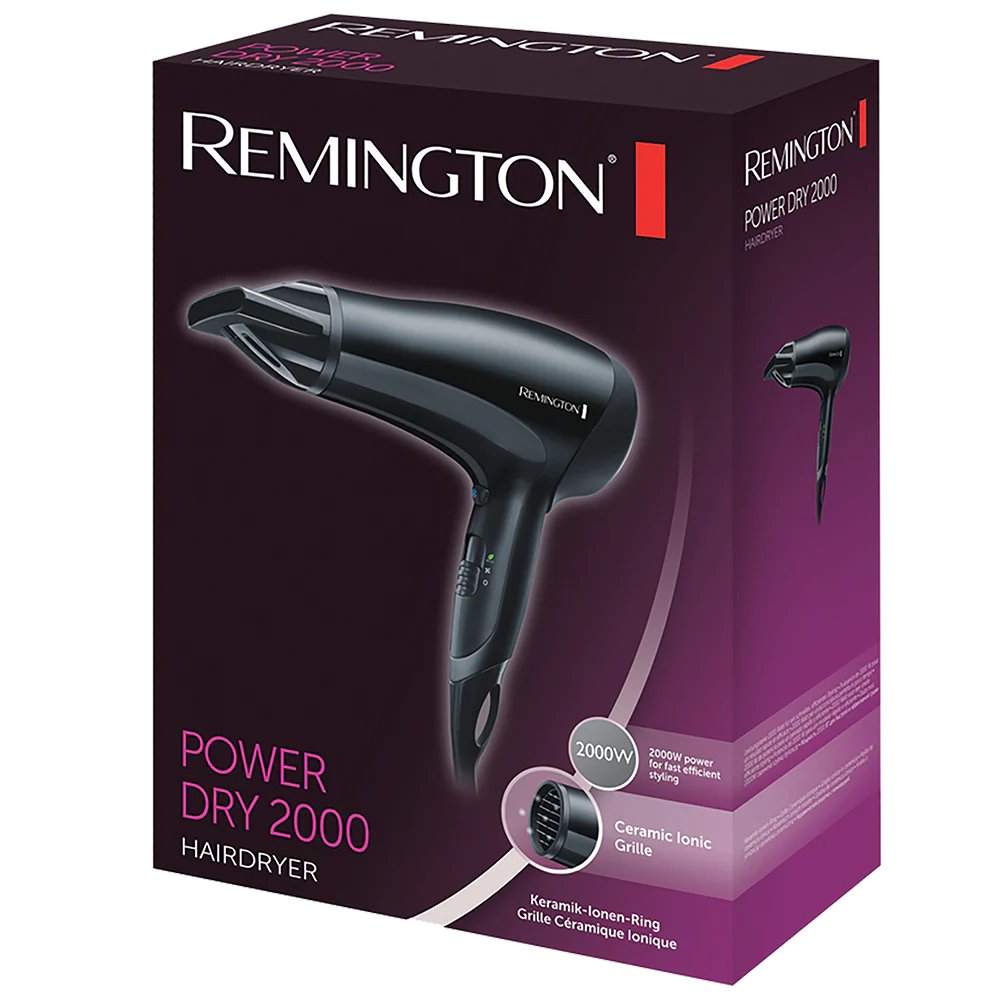 Secador de pelo Remington Power Dry de 2000 W | D3010