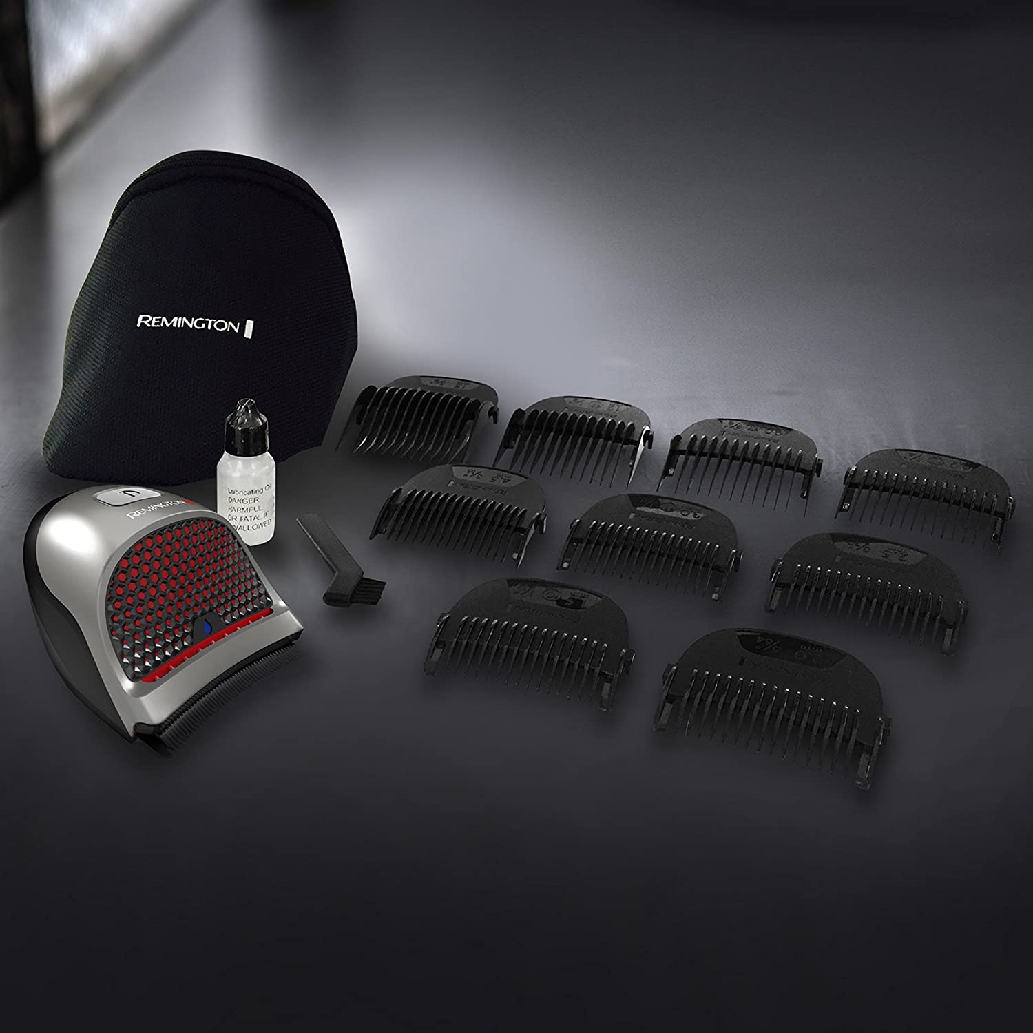 Remington Quick Cut Hair Clipper + 9 Comb Attachments - HC4250