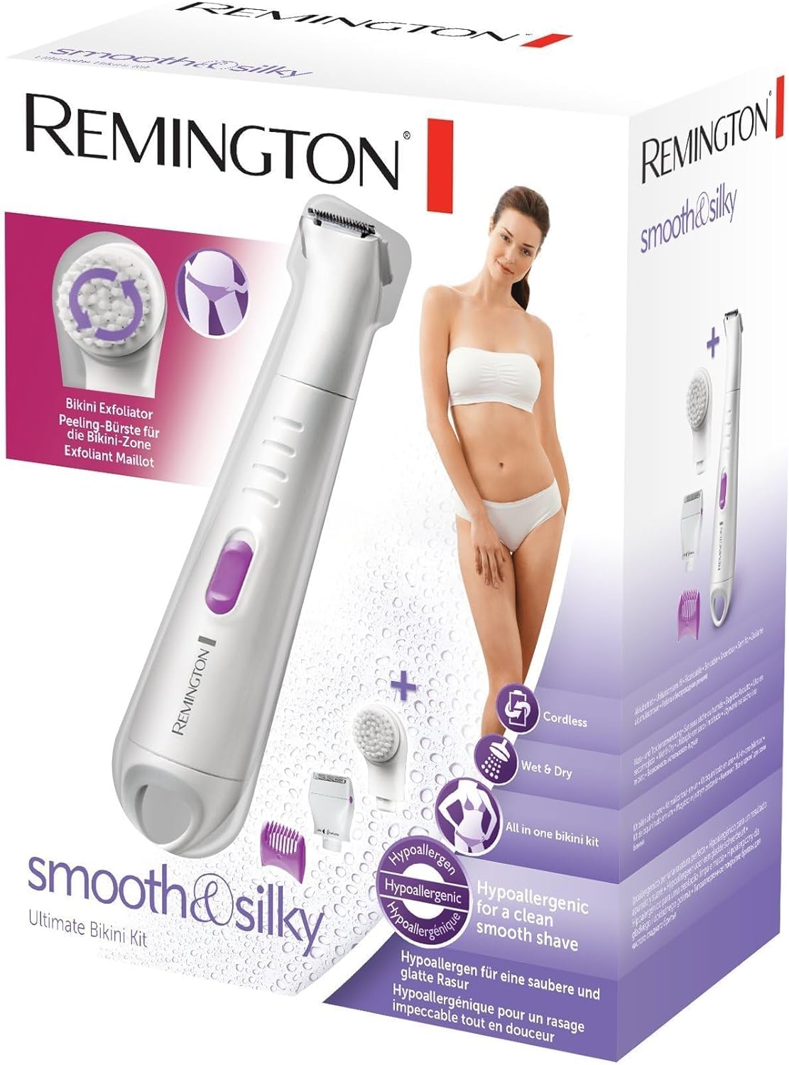Kit de bikini inalámbrico Remington Ultimate para mujer (para uso en seco y húmedo) - WPG4035