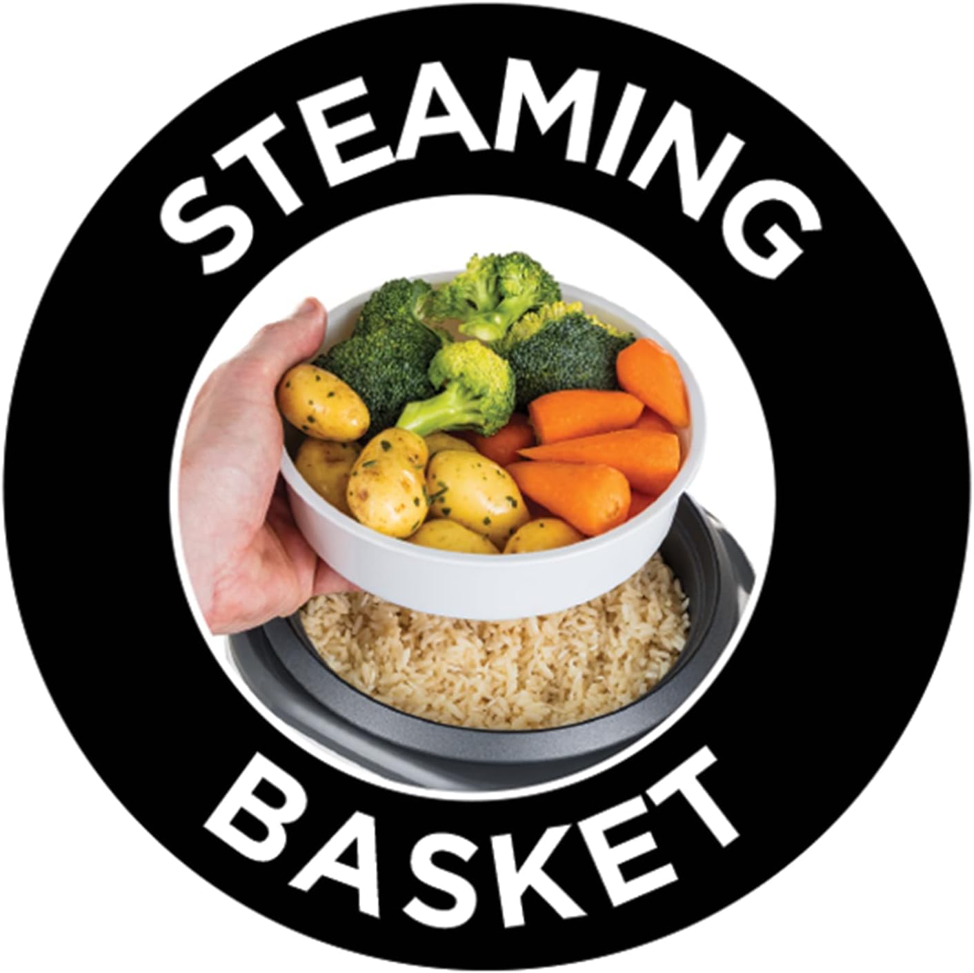 Olla arrocera y vaporera mediana Russell Hobbs - 27030