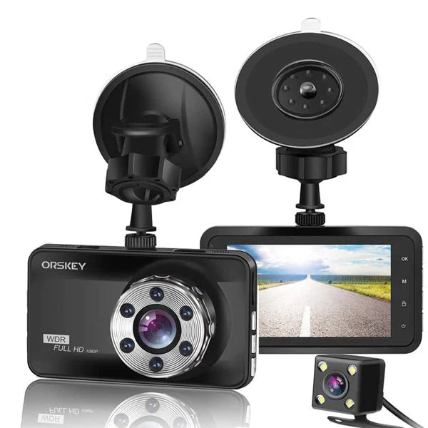 Orskey S800 Dash Cam 1080P Full HD Front and Rear Dual Camera
