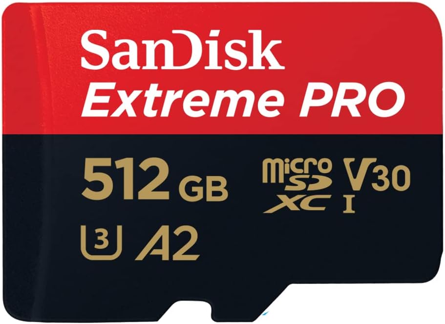 Tarjeta microSDXC UHS-I SanDisk Extreme PRO de 512 GB con adaptador - SDSQXCD-512G-GN6MA