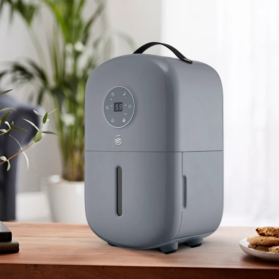 Deshumidificador retro Swan de 5 litros, gris | SH16501