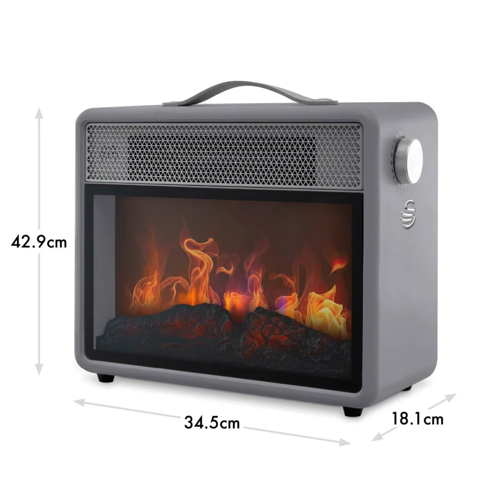 Swan 1.8kW Retro Flame Effect Heater | SH27034