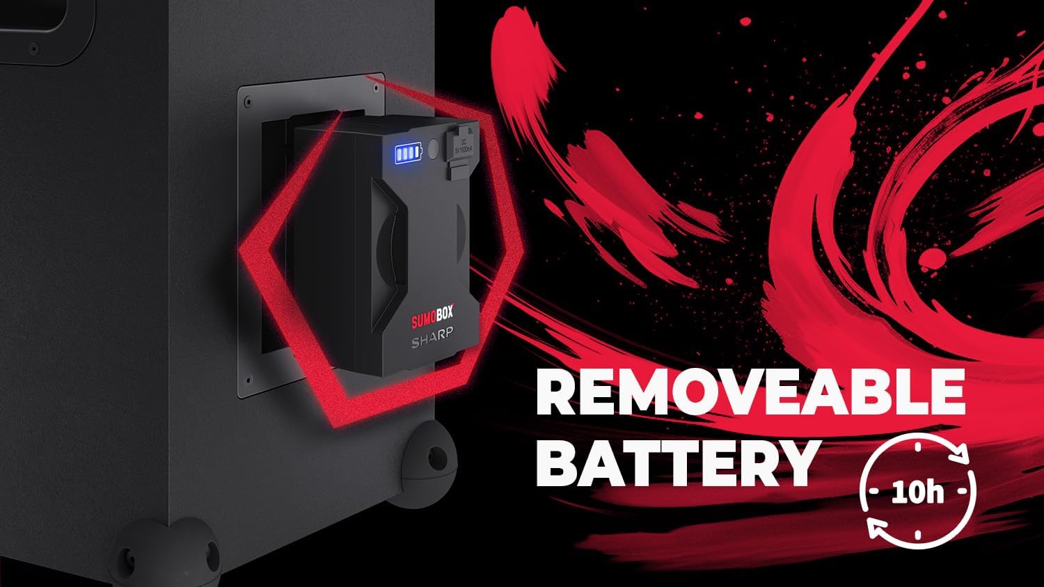 Enceinte Bluetooth haute puissance Sharp SumoBox - CP-LS100