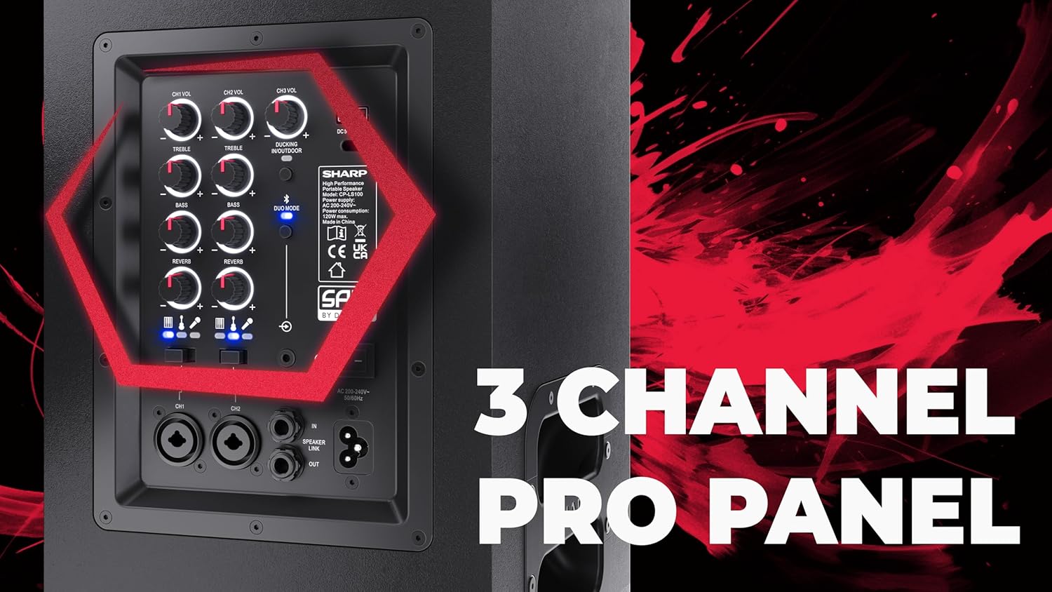 Enceinte Bluetooth haute puissance Sharp SumoBox - CP-LS100