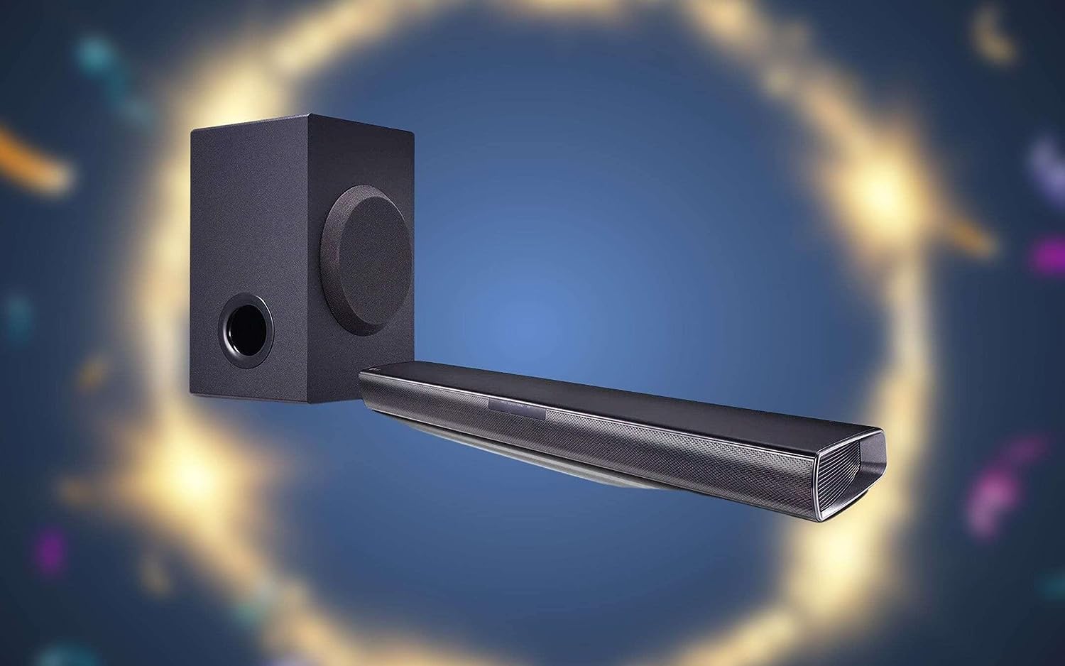 Barra de sonido Bluetooth LG con subwoofer inalámbrico - SQC1