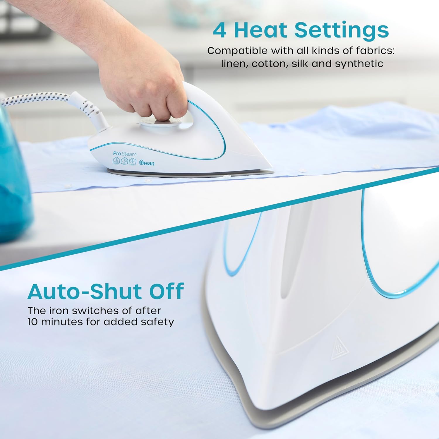 Plancha de vapor Swan de 2400 W - SI12051AQ