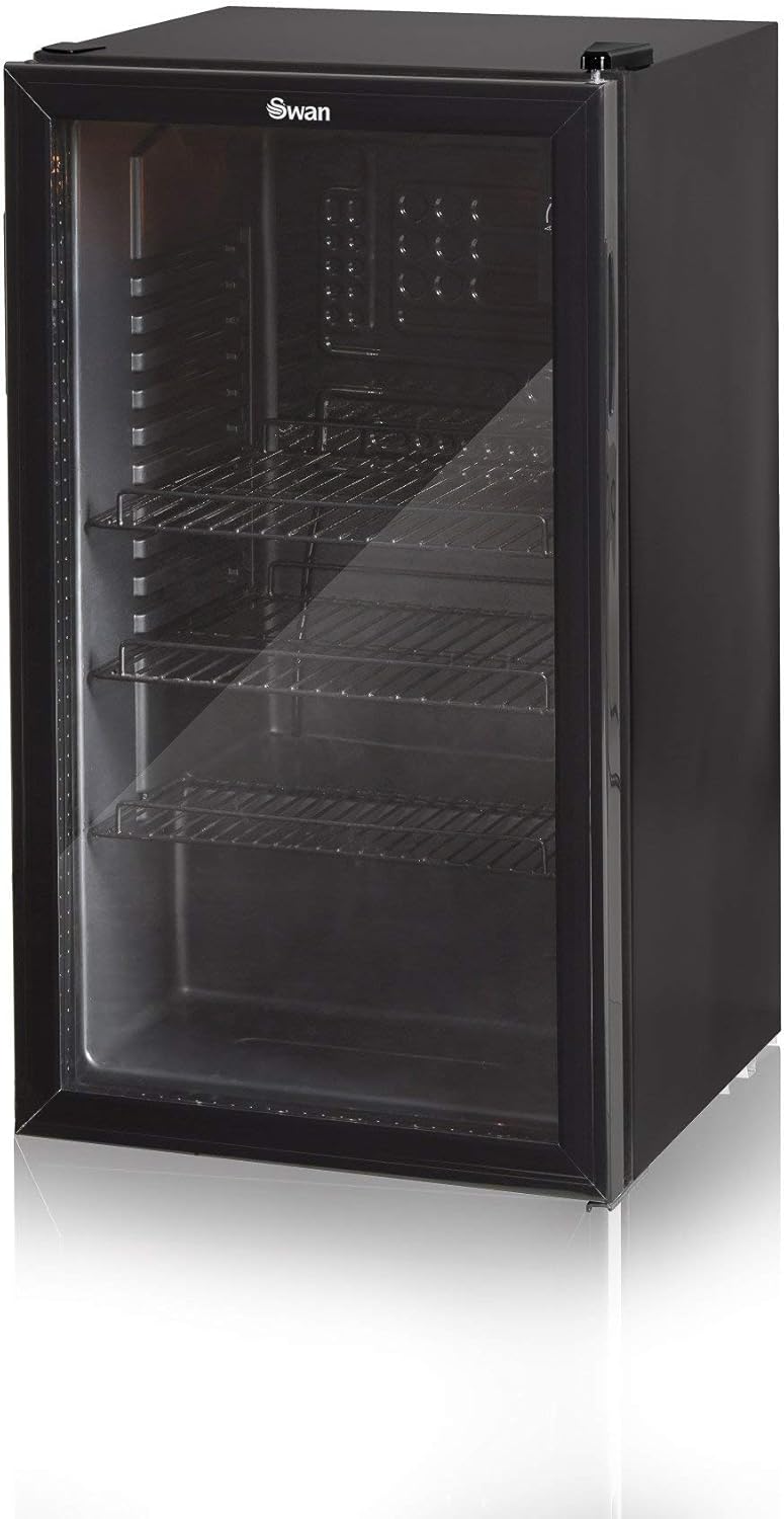 Swan 80L Black Undercounter Fridge - SR12030BN