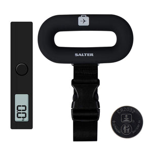Salter Compact Handheld Luggage Scale | Black