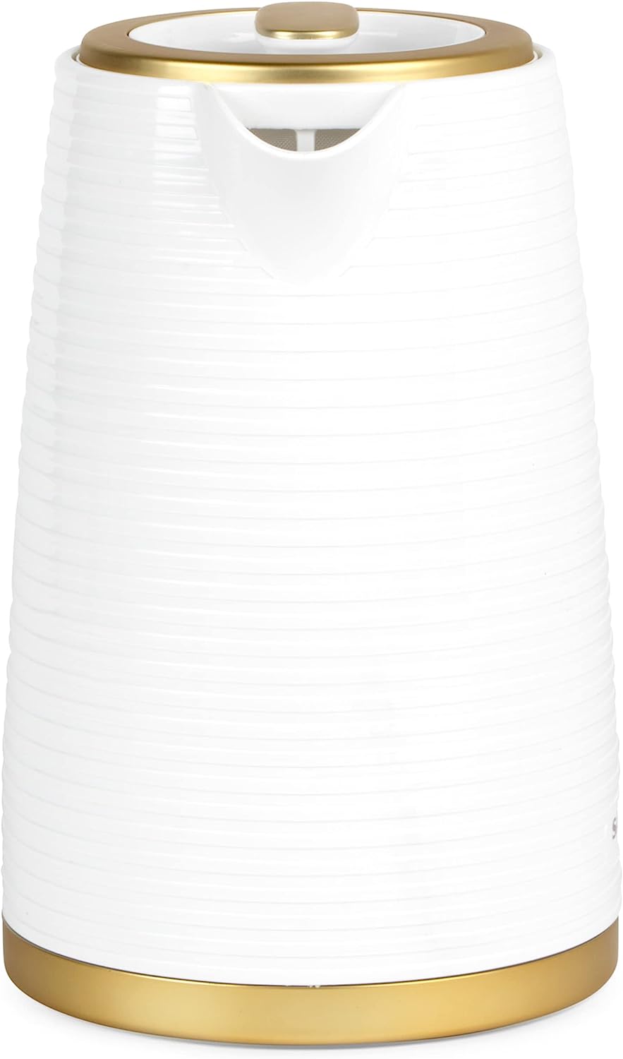 Salter Palermo White & Gold Effect 1.7L Textured Kettle 3000W - EK5031WHT